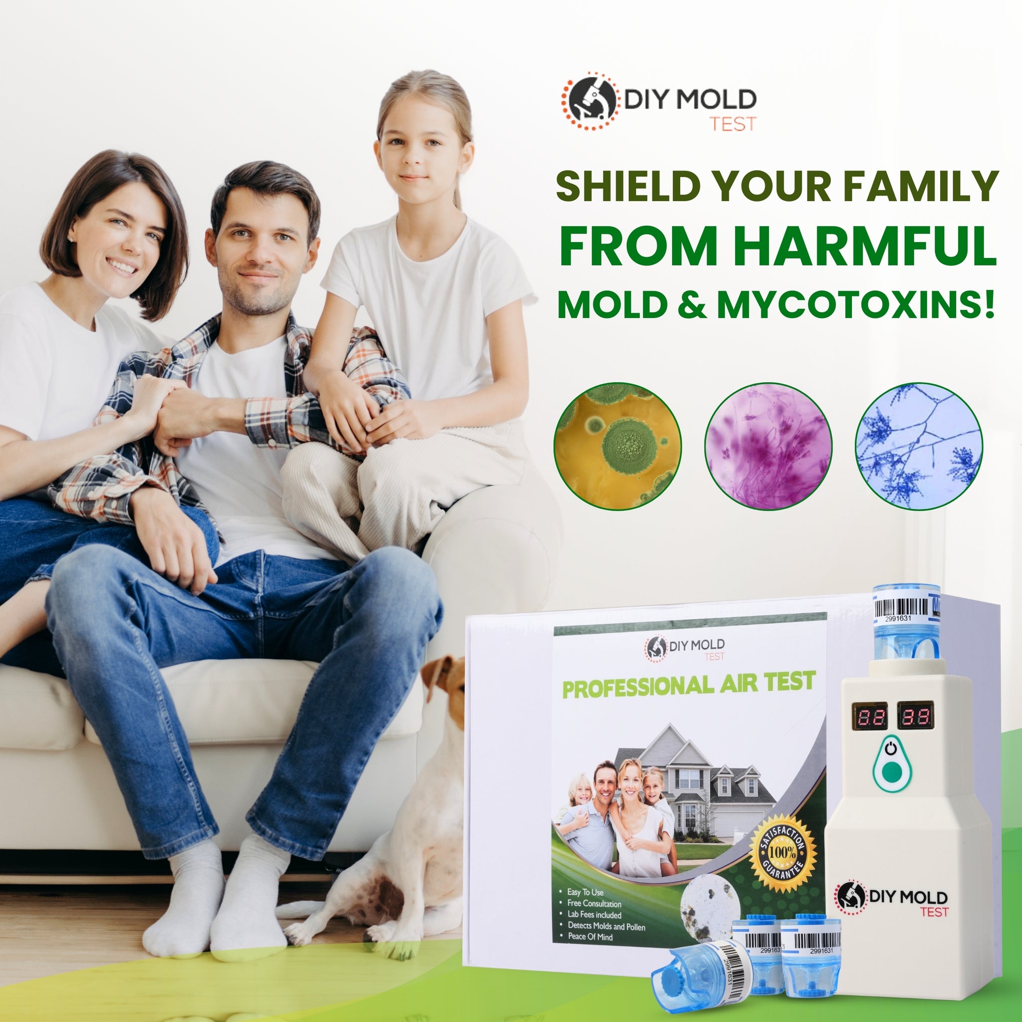 All-In-One Professional Air Test Kit | DIY Mold Test - Mold Inspection Network